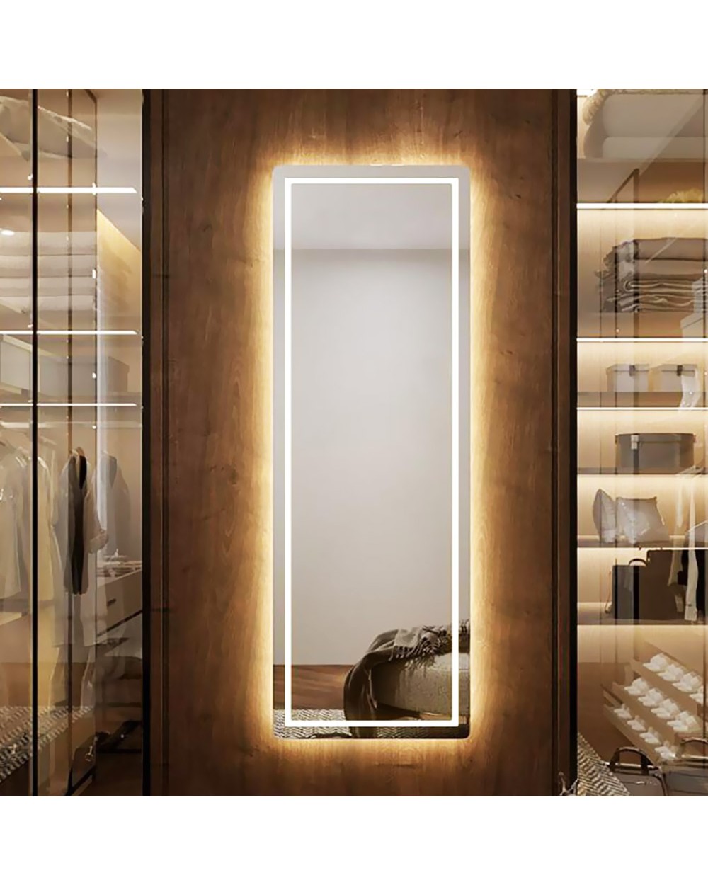 LED mirror 60x180cm with rounded corners | Nova Glass - Greek